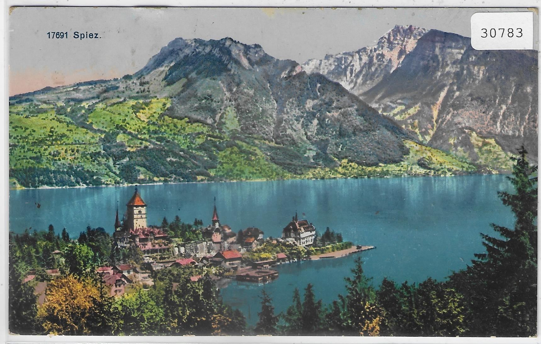 Cartes postales: Spiez - Generalansicht - Litho – D'occasion à Ettingen par Kartenplanet