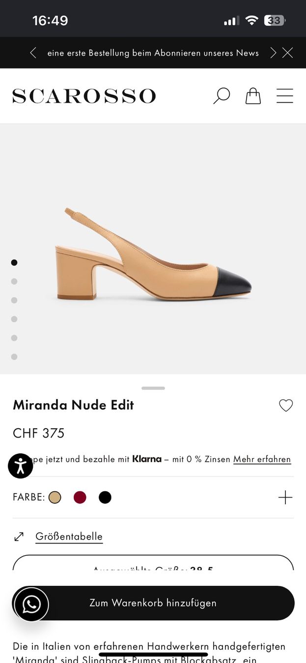 Scarpe da donna: Scarosso Miranda Nude Edit Slingback Pumps – Usato da Grand-Lancy venduto da Edicuni 6