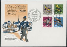 1969 - Tag der Briefmarke - Yverdon - Brief - Pro Juventute