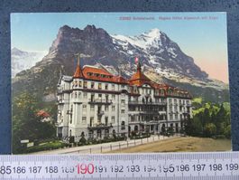 GRINDELWALD REGINA HOTEL ALPENRUH MIT EIGER HINTEN FLECKIG