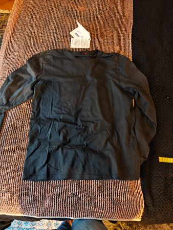 NEW Barena grey black silk knit long sleeve shirt S