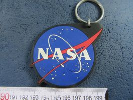 NASA RAUMFAHRT SCHLÜSSELANHÄNGER GROSSS "RUBBER" GUMMI