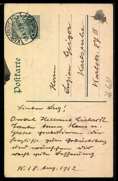 Ansichtskarten: Handgemalt sign. Hellmut Eichrodt: Karls – Gebraucht aus Berlin von bartko-reher 1