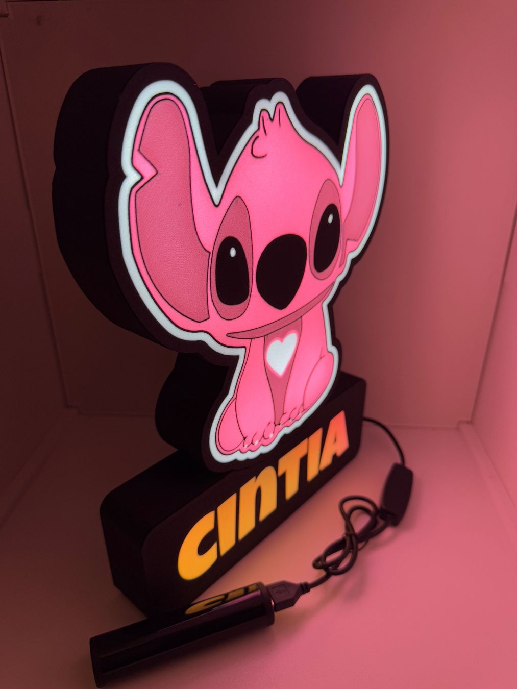 Lampade: Lightbox lampe led Angel personnalisable – Nuovo (secondo la descrizione) da Vicques venduto da PAMB3D 4
