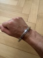 Traditioneller Sikh Kara (Kada) Armreif, silberfarben