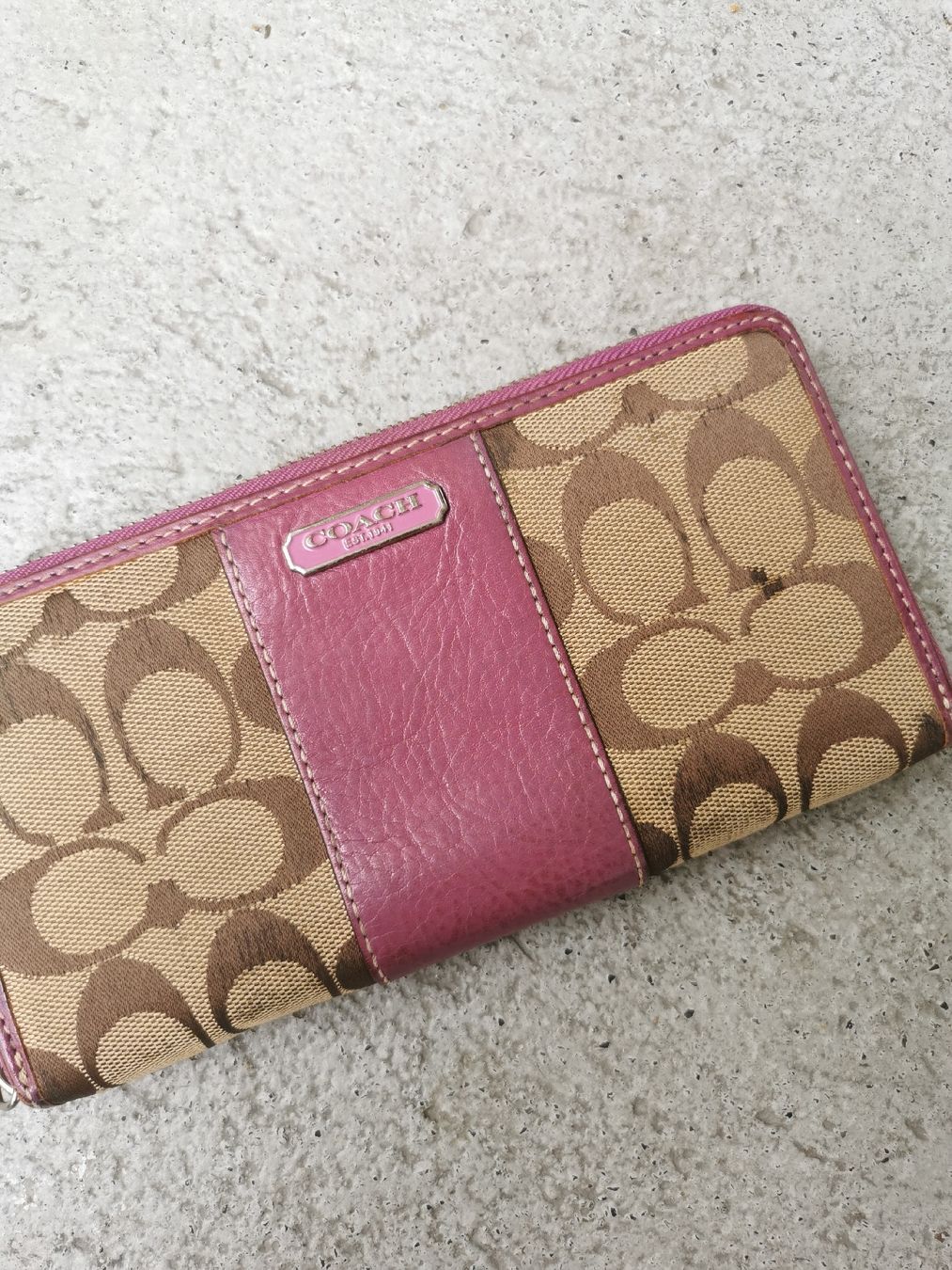 Coach Portamonete: Coach Portemonnaie, Canvas/Leder – Usato da Cham venduto da julayla 1