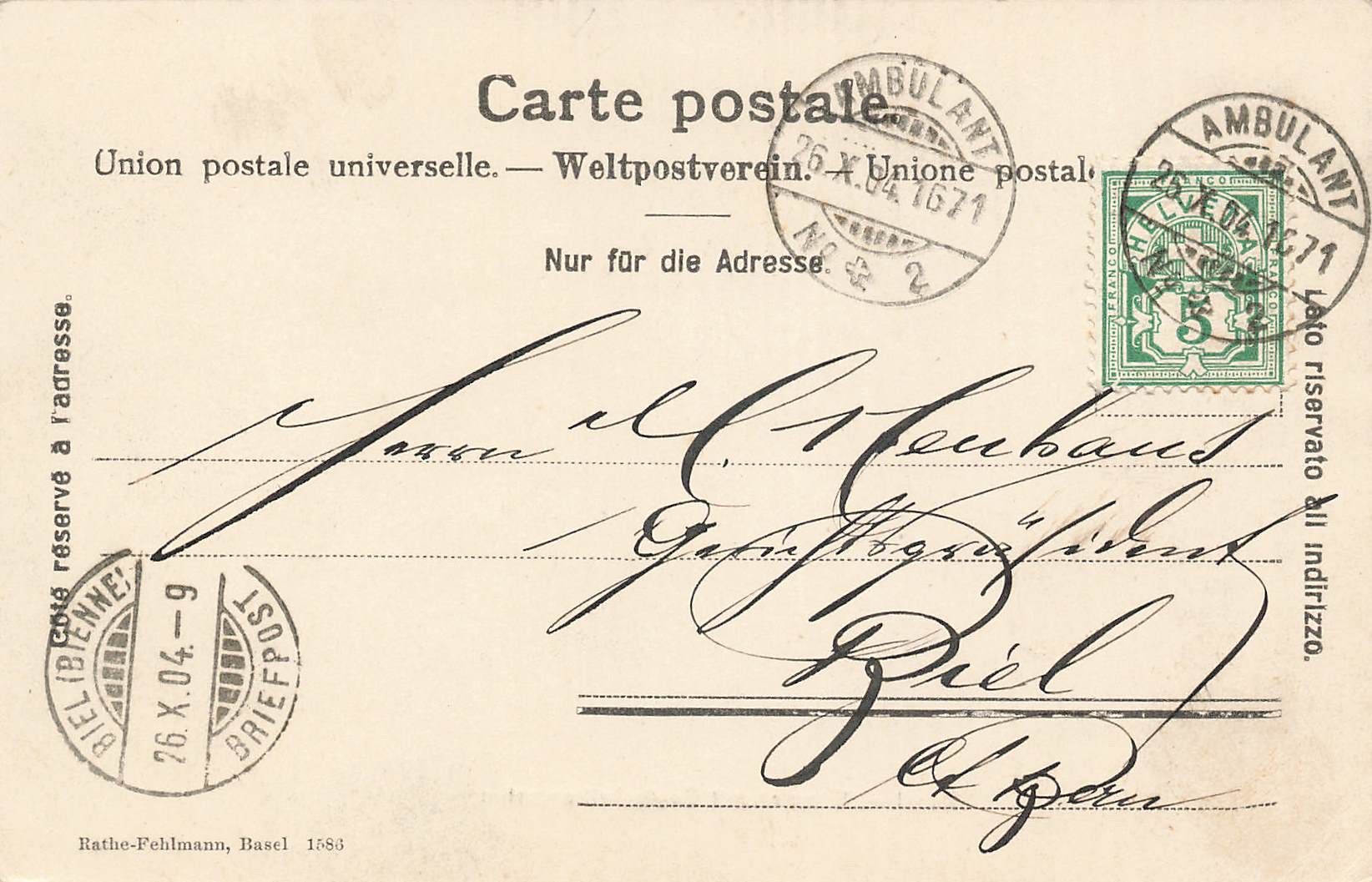 Cartoline postali: Basel Münster mit Deutschrittergarten – Usato da Biasca venduto da Blenio71 1