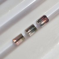 3 Wassermelonen Turmaline | 1.68 ct. Total | Mehrfarbig