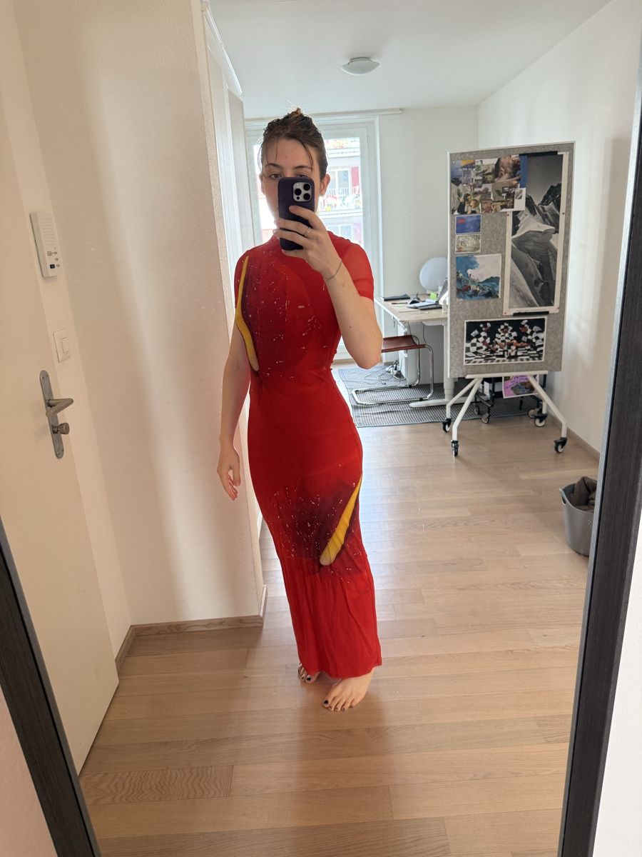 Loewe Vestiti: Loewe anthurium red dress – Nuovo e nell'imballaggio originale da Zürich venduto da AlineCr
