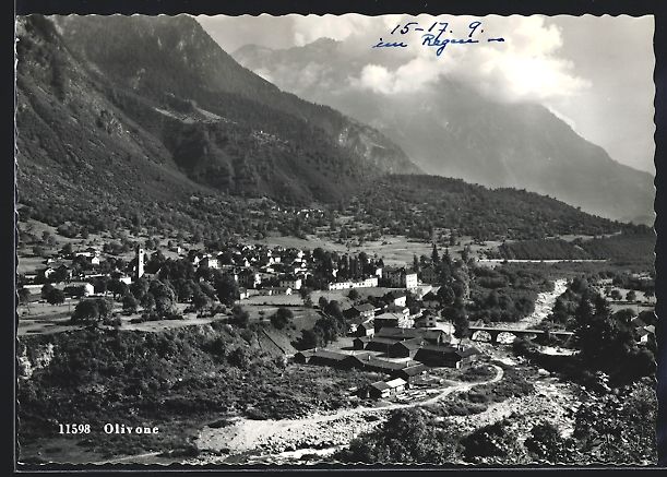 Ansichtskarten: AK Olivone, Panorama mit Bergen – Gebraucht aus Berlin von bartko-reher
