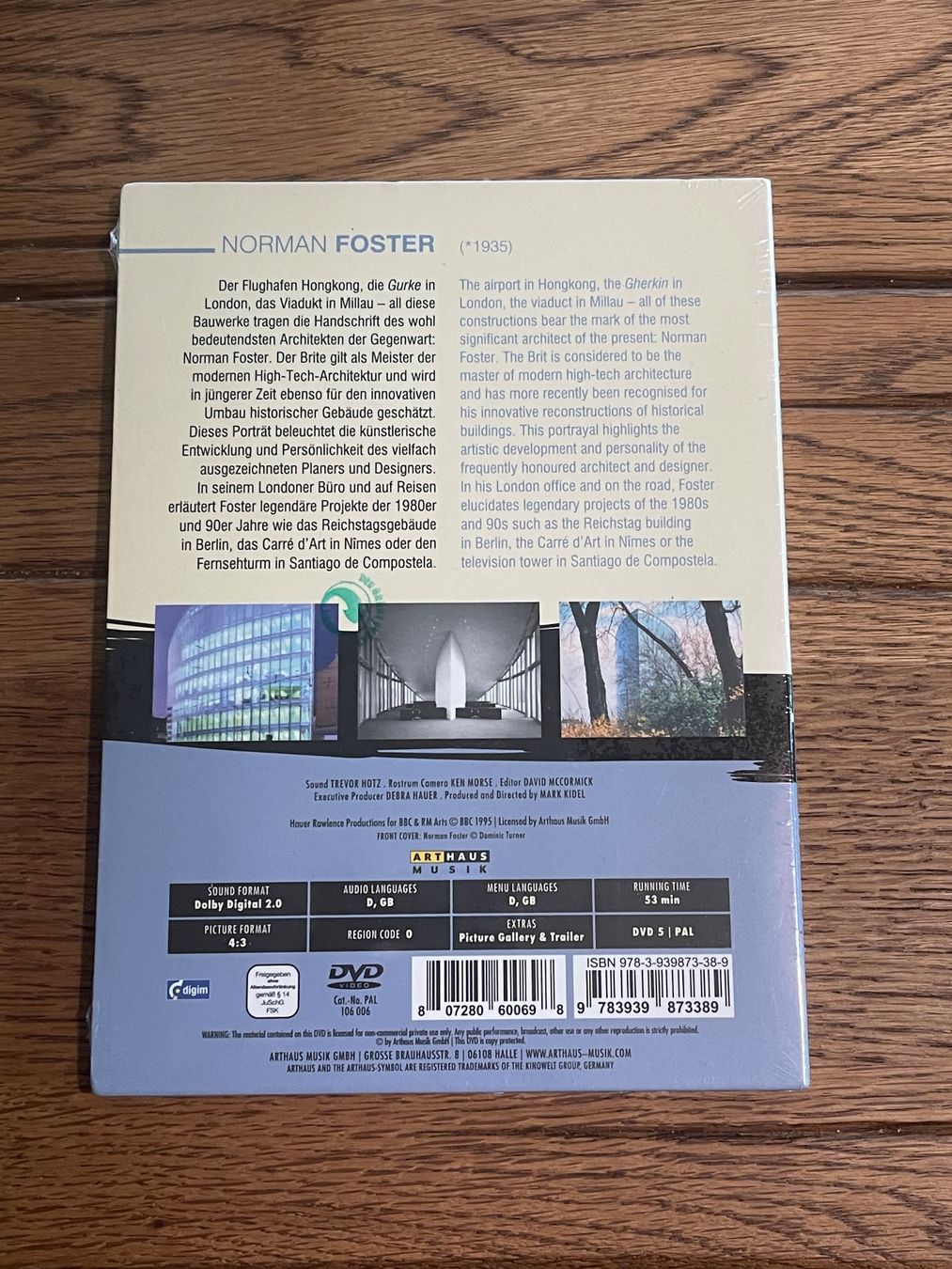 Alle DVDs: Norman Foster - Art Documentary DVD, NEU! – Neu und originalverpackt aus Zuerich von Dorsi 1