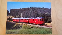 Postkarte Jurabahn CJ De 4/4 401 mit Personenwagen