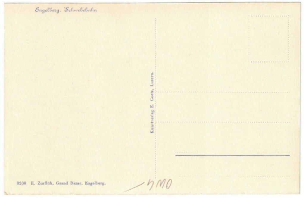 Cartoline postali: Engelberg - Luftseilbahn Gerschnialp--Trübsee – Usato da Binningen venduto da Mountainrider 1