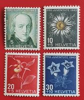 PRO JUVENTUTE SATZ 105 - 108 1943** POSTFRISCH