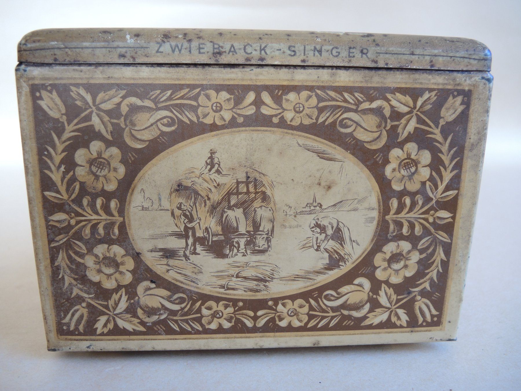 Dosen: Blechdose Blechbüchse ZWIEBACK SINGER  Vintage – Gebraucht aus Rorschach von maeck8 1
