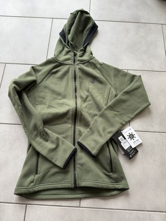 Dare2b Fleece Jacke Grün mit Kapuze, Grösse 34, Neu