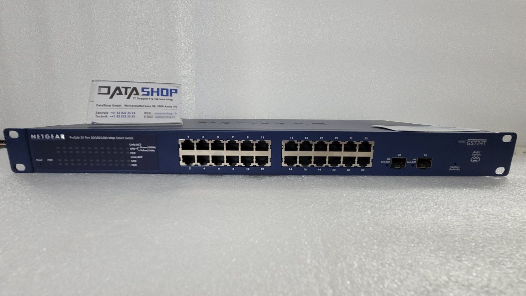 Netgear Hub & Switch: NETGEAR Switch GS724T 24 Port – Usato da Aarau venduto da DataShop-Aarau 1