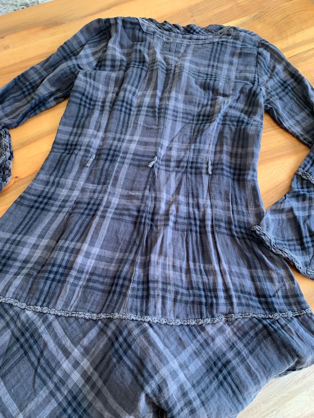 Nile Vestiti: NILE mega Hemdkleid / Blusenkleid / Longbluse Gr. M – Usato da Meiringen venduto da Stuffandmore 5