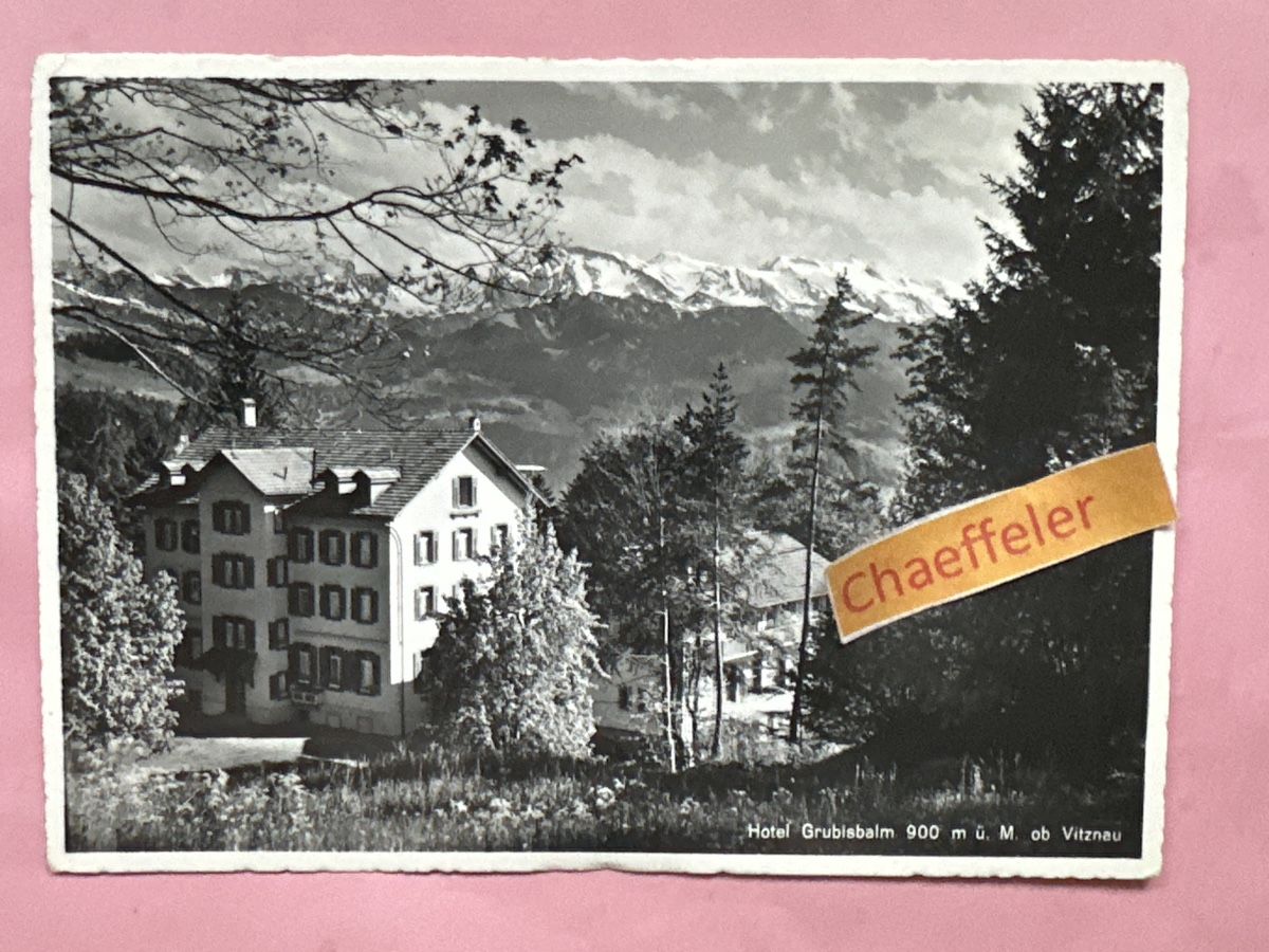 Cartes postales: 1963 Hotel Grubisbalm ob Vitznau – D'occasion à Zürich par Chaeffeler