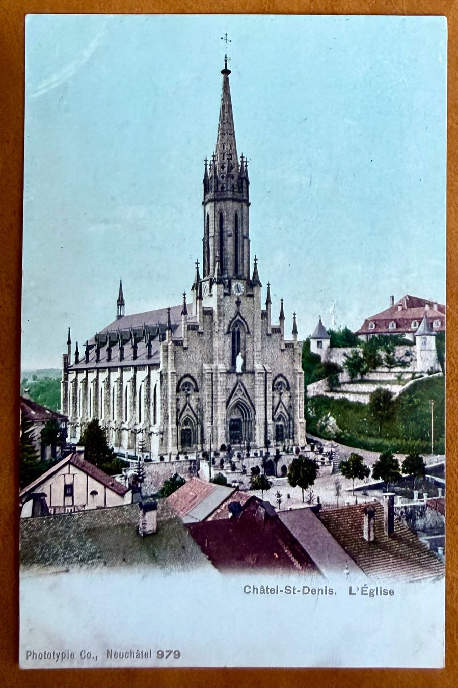 Ansichtskarten: Châtel - St - Denis - L'Eglise – Gebraucht aus Lutry von Ediego