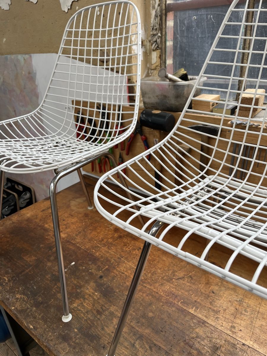 Herman Miller Sedie: Eames Wire Chairs Stühle Herman Miller mit Bezug – Usato da Kreuzlingen venduto da jud_yt59 1