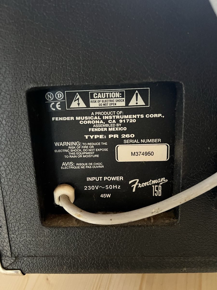 Amplificatori: Fender Frontman 15B Verstärker – Usato da Bonaduz venduto da MalvinPMP 1