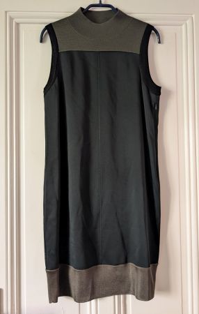 RAG & BONE : Robe raffinée, minimalisme chic, noir-kaki, S-M