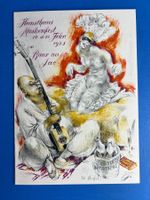 Speisekarte Baur au lac Maskenfest Kunsthaus ZH 1925