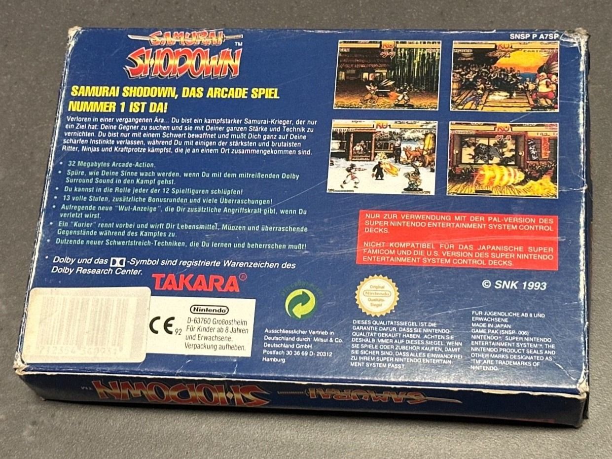 Spiele: SNES Samurai Shodown in OVP – Gebraucht aus Herznach von marco_0123 2