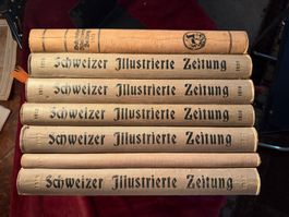 Schweizer Illustrierte Zeitung von 1914 bis 1921, 7 Bände