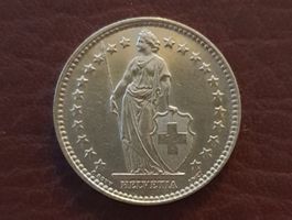 2 Franken 1937 Silber - Sehr schöne Münze!