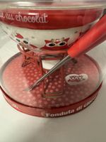 Schokoladenfondue Set Eulen rot neu