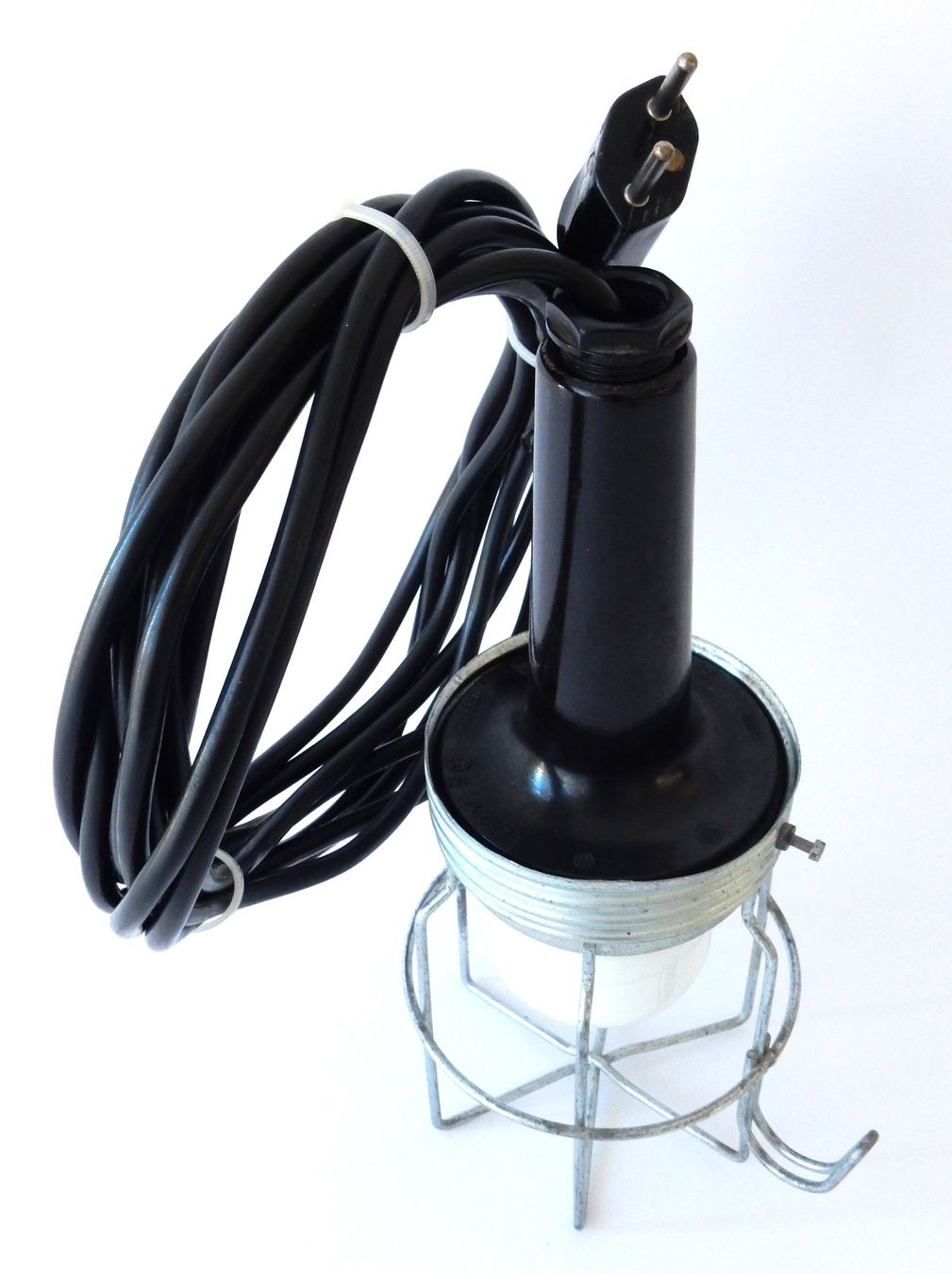 Lampen: Vintage Hand-/ Werkstattlampe mit Griff aus Bakelit - 25.0cm – Gebraucht aus Alpnach Dorf von Reloved24 1