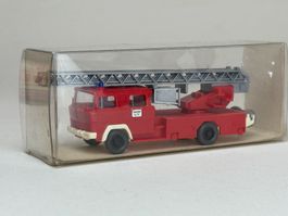 Wiking Magirus Feuerwehr Leiterwagen mit Rettungskorb