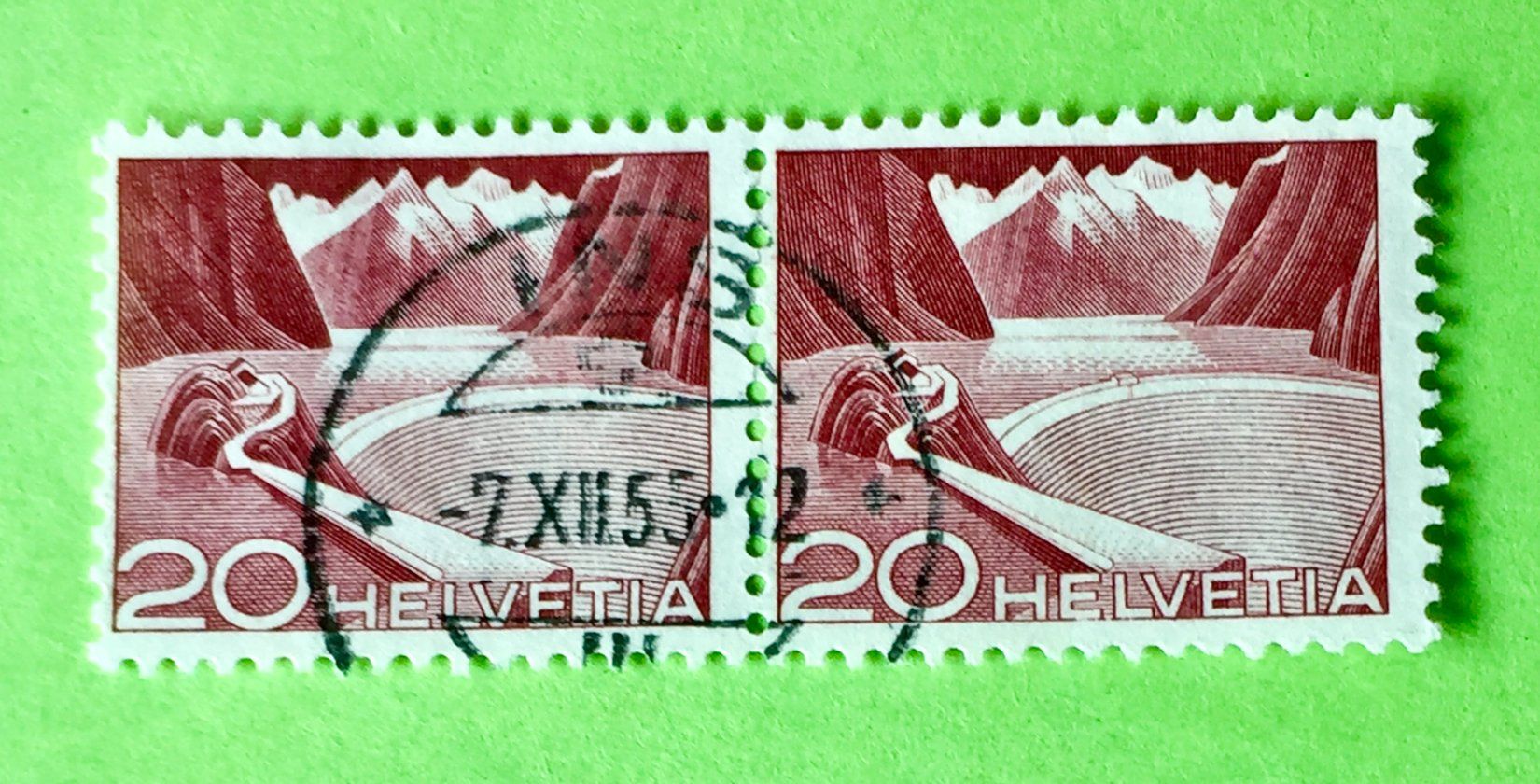 Tutti i francobolli: Nr.301A  mit gestempelt Technik und Landschaft 1949    – Usato da Aarau venduto da Billa007