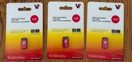 3 × 8 GB USB-Sticks V7 – 24 GB – neu OVP