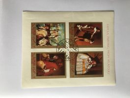 1967, Ajman (VAE) - Blockausgabe. Bilder von Velazquez