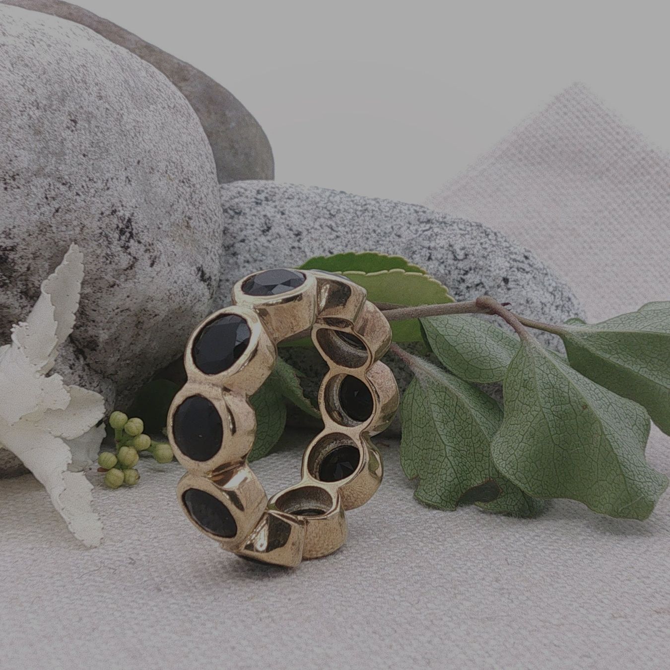 Olga Ribler Anelli: Memory Ring ONYX , Sterling Silber 925 – Grösse 55 – Nuovo (secondo la descrizione) da Luzern venduto da Schmuckoutlet 2