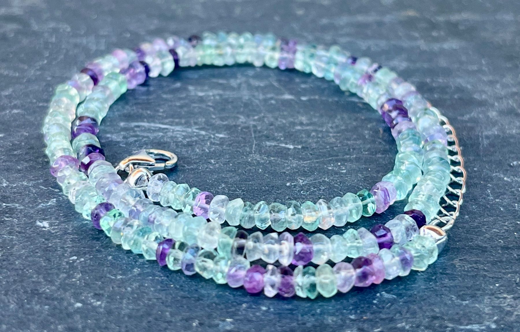Catenine: Fluorit Kette – Nuovo (secondo la descrizione) da Diegten venduto da hamofi57