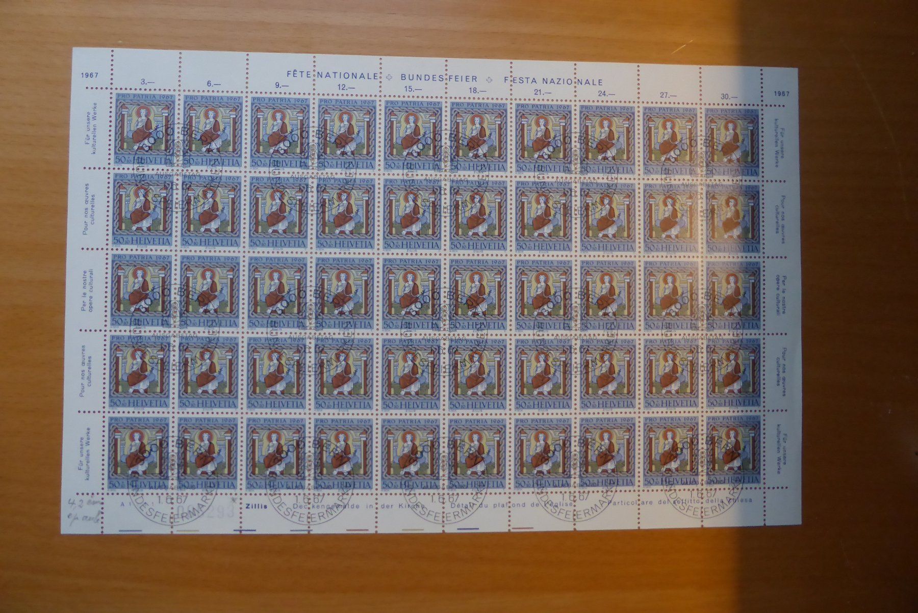 Tous les timbres: CH - Briefmarkenbogen - Pro Patria 1967 – Neuf (Voir description) à Brunnadern par lesezirkel