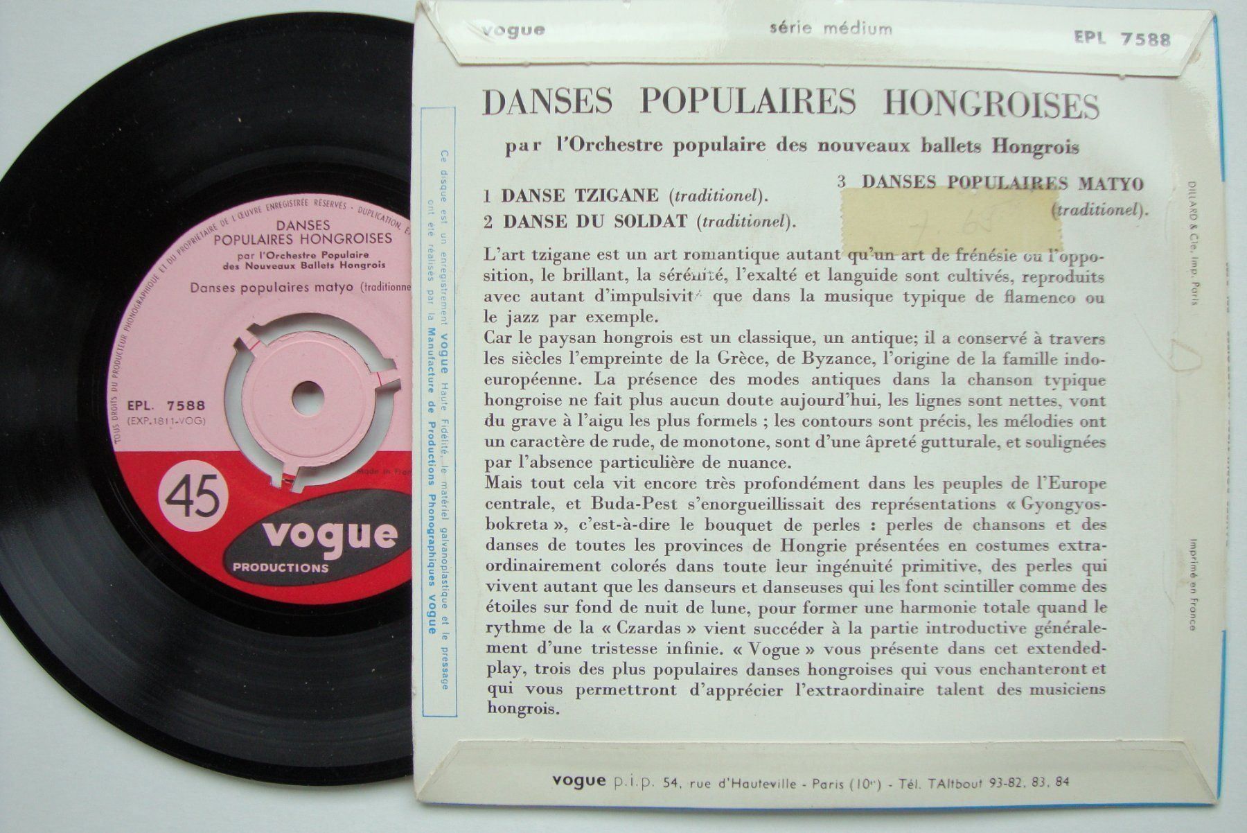 Dischi in vinile: Ungarische Tänze - Czardas etc  EP – Usato da Bern venduto da Uli_10_11 1