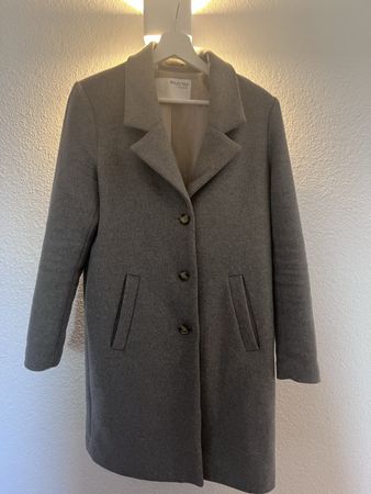 Selected Femme Wollmantel grau