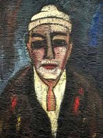 Oskar Althaus, Portrait of a man magnificent oil painting 👌