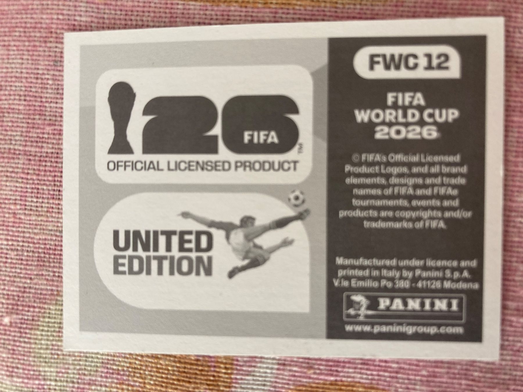 Panini Sammelbilder & Trading cards: WM Sticker FWC 12 – Neu (gemäss Beschreibung) aus Winterthur von Whitefish 1