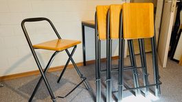 4 Stk. robuste und klappbare Barhocker