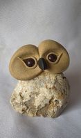Eule Figur  ein Naturstein Handgemacht einzigartig inserat