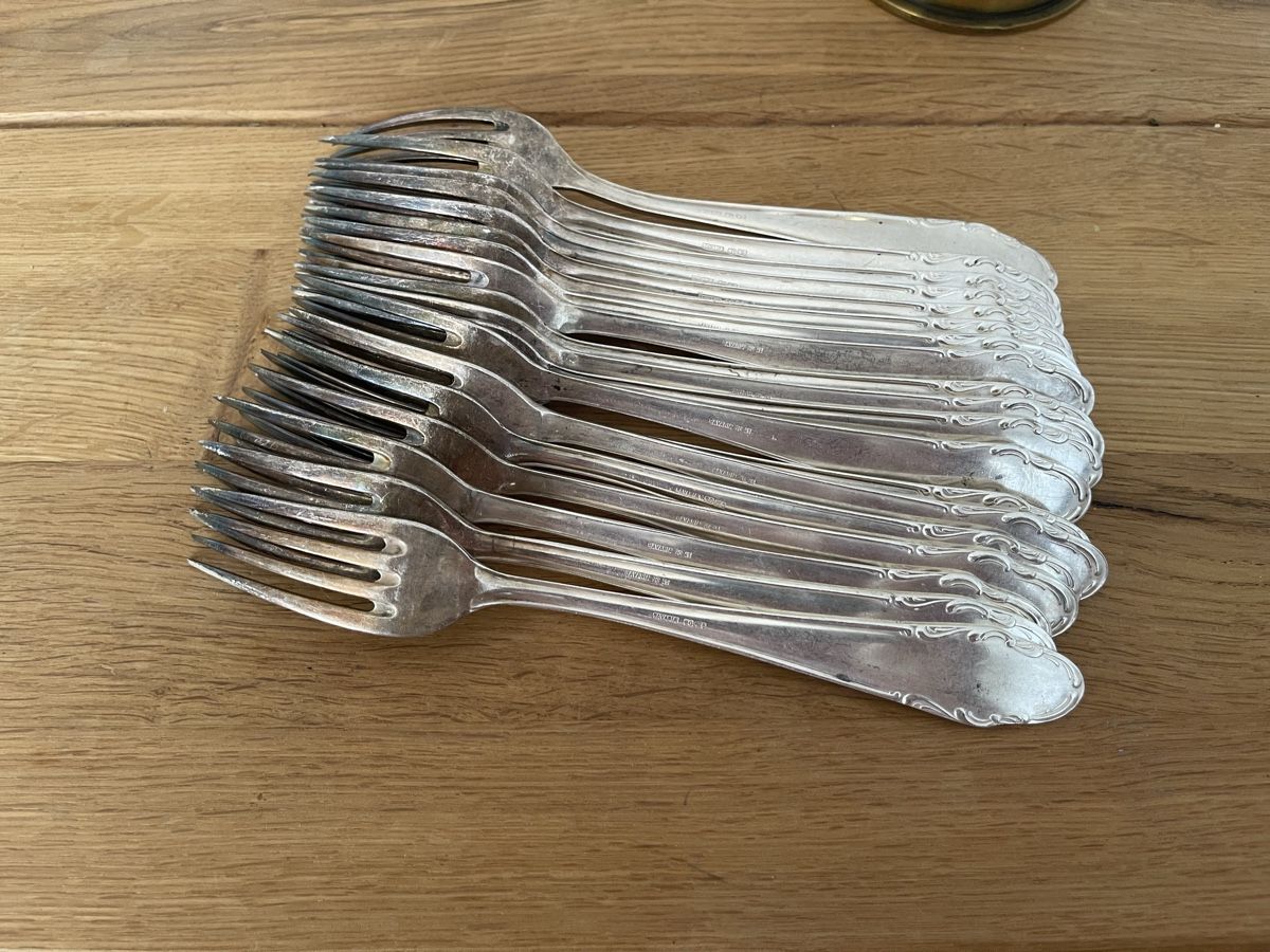 Bestecksets: 19 versilberte Gabeln Bavaria 90 45 – Gebraucht aus Elsau von isidobrany09 1