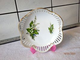 Schale/Teller, Maiglöckchen, Ø 16cm, Rand 4.5cm, Thüringer