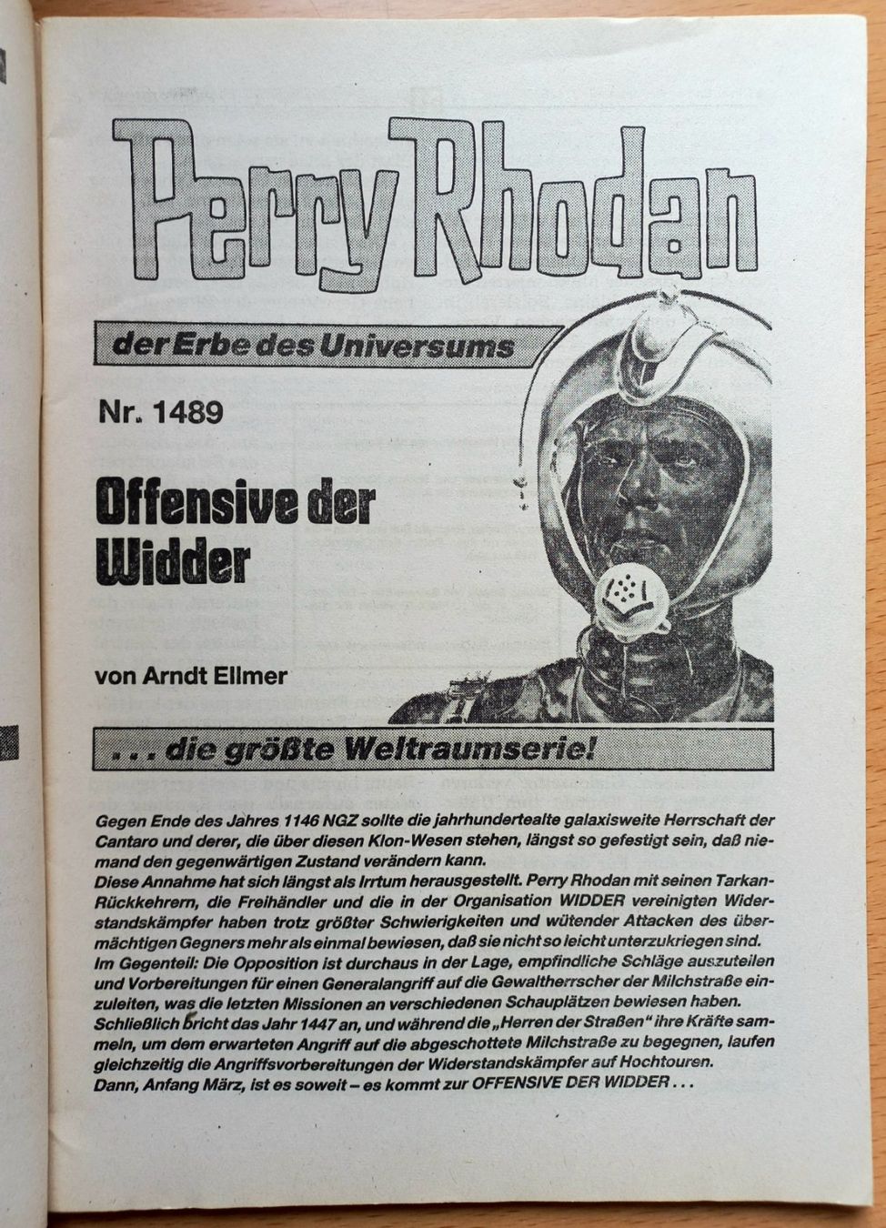 Fumetti: Comic - Perry Rhodan 1489 - Offensive der Widder – Usato da Niederuzwil venduto da lubimaja 1