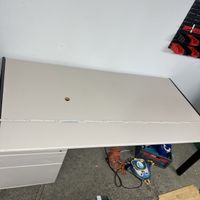 Bürotisch grau gebraucht